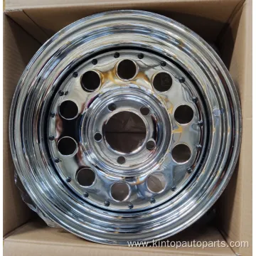 Chrome Hiace 15inch 10 Modular Steel Wheel Rims